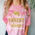 Proud Parent Of Two 2024 Graduate Class 2024 Graduation Premium Comfort Color Blast T-Shirt Clay