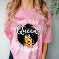 Proud Queen PhD Doctorate Degree Graduation Woman Girl Comfort Color Blast T-Shirt Clay