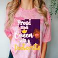 Proud Queen PhD Graduate PhD Graduation Doctorate Comfort Color Blast T-Shirt Clay