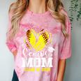 Proud Senior Mom Class Of 2026 Softball Graduation Heart Comfort Color Blast T-Shirt Clay