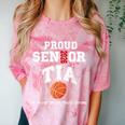 Proud Senior Tia 2026 Graduation Basketball Player Comfort Color Blast T-Shirt Clay