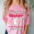 Proud Sister Of 2018 Graduate Dabbing Graduation Comfort Color Blast T-Shirt Clay