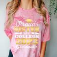 Proud Sister Of 2023 College Graduate Family 23 Graduation Comfort Color Blast T-Shirt Clay