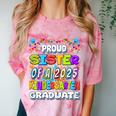 Proud SISTER Of a 2025 Kindergarten Graduate Graduation Comfort Color Blast T-Shirt Clay