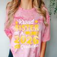 Proud Sister Of A 2026 Graduate Senior Class Graduation Comfort Color Blast T-Shirt Clay