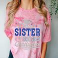 Proud Sister Of Two Class Of 2025 Graduates Twins Graduation Comfort Color Blast T-Shirt Clay