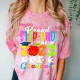 Proud Step-Dad Of 2023 Pre-K Graduate Fathers Day Graduation Comfort Color Blast T-Shirt Clay