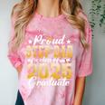 Proud Step Dad Of A Class Of 2025 Graduate Senior Graduation Comfort Color Blast T-Shirt Clay