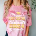 Proud Step Sister Of Kindergarten Graduate 2024 Graduation Comfort Color Blast T-Shirt Clay