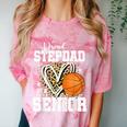Proud Stepdad Of A 2026 Senior Basketball Graduation Leopard Comfort Color Blast T-Shirt Clay