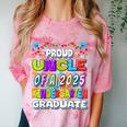 Proud UNCLE Of a 2025 Kindergarten Graduate Graduation Comfort Color Blast T-Shirt Clay