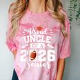 Proud Uncle Of A 2026 Senior Football Graduation Comfort Color Blast T-Shirt Clay