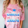 Proud Uncle Of Two 2024 Graduate Class 2024 Graduation Comfort Color Blast T-Shirt Clay