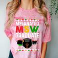 Queen MSW Social Work Grads Masters Graduation Comfort Color Blast T-Shirt Clay