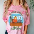 Quiet Girl Loud Results Introvert Office Staff Secretary Comfort Color Blast T-Shirt Clay