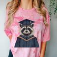 Raccoon Graduation Comfort Color Blast T-Shirt Clay