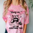 Raccoon Hang On Let Me Overthink This Introvert Comfort Color Blast T-Shirt Clay Raccoon Hang On Let Me Overthink This Introvert Comfort Color Blast T-Shirt Clay