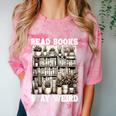 Read Books Stay Weird Introvert Book Lover Book Comfort Color Blast T-Shirt Clay