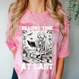 Reading Time At Last Book Lover Introvert Skeleton Reading Comfort Color Blast T-Shirt Clay Reading Time At Last Book Lover Introvert Skeleton Reading Comfort Color Blast T-Shirt Clay