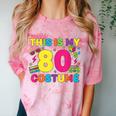 Retro 80's Costume 80s Nostalgia Party Comfort Color Blast T-Shirt Clay