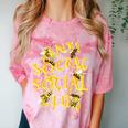 Retro Anti Social Club Bees Introvert Women Men Comfort Color Blast T-Shirt Clay