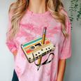 Retro Cassette Tape & Pencil Rewind Nostalgia Party 80s 90s Premium Comfort Color Blast T-Shirt Clay