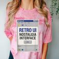 Retro Computer Dialog Box 90s Desktop Interface Nostalgia Comfort Color Blast T-Shirt Clay