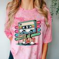 Retro Old Cassette Tape Cartoon With Walker Nostalgia Comfort Color Blast T-Shirt Clay