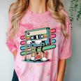 Retro Old Cassette Tape Cartoon With Walker Nostalgia Premium Tri-Blend Comfort Color Blast T-Shirt Clay