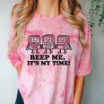 Retro Pager Squad Minimalist Monochrome Cartoon Nostalgia Comfort Color Blast T-Shirt Clay
