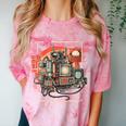 Retro Tech Stack 80s 90s Nostalgia Analog TV Cameras Comfort Color Blast T-Shirt Clay