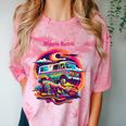Retro Graphic Print With a Touch Of Nostalgia Comfort Color Blast T-Shirt Clay