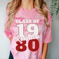Reunion 1980 Class Of 1980 Reunion 80 Graduation 1980 Comfort Color Blast T-Shirt Clay
