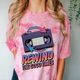 Rewind Good Times Retro VHS Tape Nostalgia 80s 90s Premium Tri-Blend Comfort Color Blast T-Shirt Clay