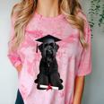 Russian Terrier Dog Graduation Cap Graduate Owner Grad Comfort Color Blast T-Shirt Clay