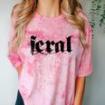 Sarcasm Women Introvert Wild Men Feral Comfort Color Blast T-Shirt Clay