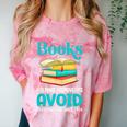 Sarcastic Books Anti Social Introvert Book Conversation Comfort Color Blast T-Shirt Clay