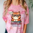 Sarcastic Loner Introvert Not a Friendly Do Not Touchs Comfort Color Blast T-Shirt Clay