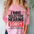 Sarcastic Sayings Introvert I Have Selective Hearing Comfort Color Blast T-Shirt Clay Sarcastic Sayings Introvert I Have Selective Hearing Comfort Color Blast T-Shirt Clay
