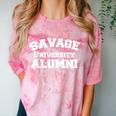 Savage University Shirt School Graduation Shirts Comfort Color Blast T-Shirt Clay