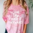 I Came I Saw I Made It Awkward Introvert Comfort Color Blast T-Shirt Clay