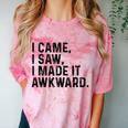 I Came I Saw I Made It Awkward Introvert Humor Quote Comfort Color Blast T-Shirt Clay