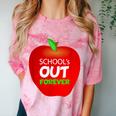 School Is Out Forever Graduation Humor Comfort Color Blast T-Shirt Clay