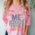 If You See Me Talking To Myself Sarcastic Introvert Comfort Color Blast T-Shirt Clay If You See Me Talking To Myself Sarcastic Introvert Comfort Color Blast T-Shirt Clay