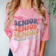 SENIOR 2023 Retro Class Of 2023 Seniors Graduation 23 Hippie Comfort Color Blast T-Shirt Clay