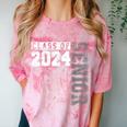 Senior 2024 Class Of 2024 Seniors Graduation 2024 Senior 24 Comfort Color Blast T-Shirt Clay