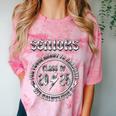 Senior 2025 Classic Rock Graduation We Salute You Comfort Color Blast T-Shirt Clay