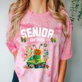 Senior 2025 Graduation Caterpillar For Kids Cute Coquette Comfort Color Blast T-Shirt Clay
