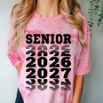 Senior 2026 2027 Class Of Graduation Comfort Color Blast T-Shirt Clay