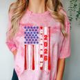 Senior 2026 Baseball American Flag Class Of 2026 Graduation Comfort Color Blast T-Shirt Clay